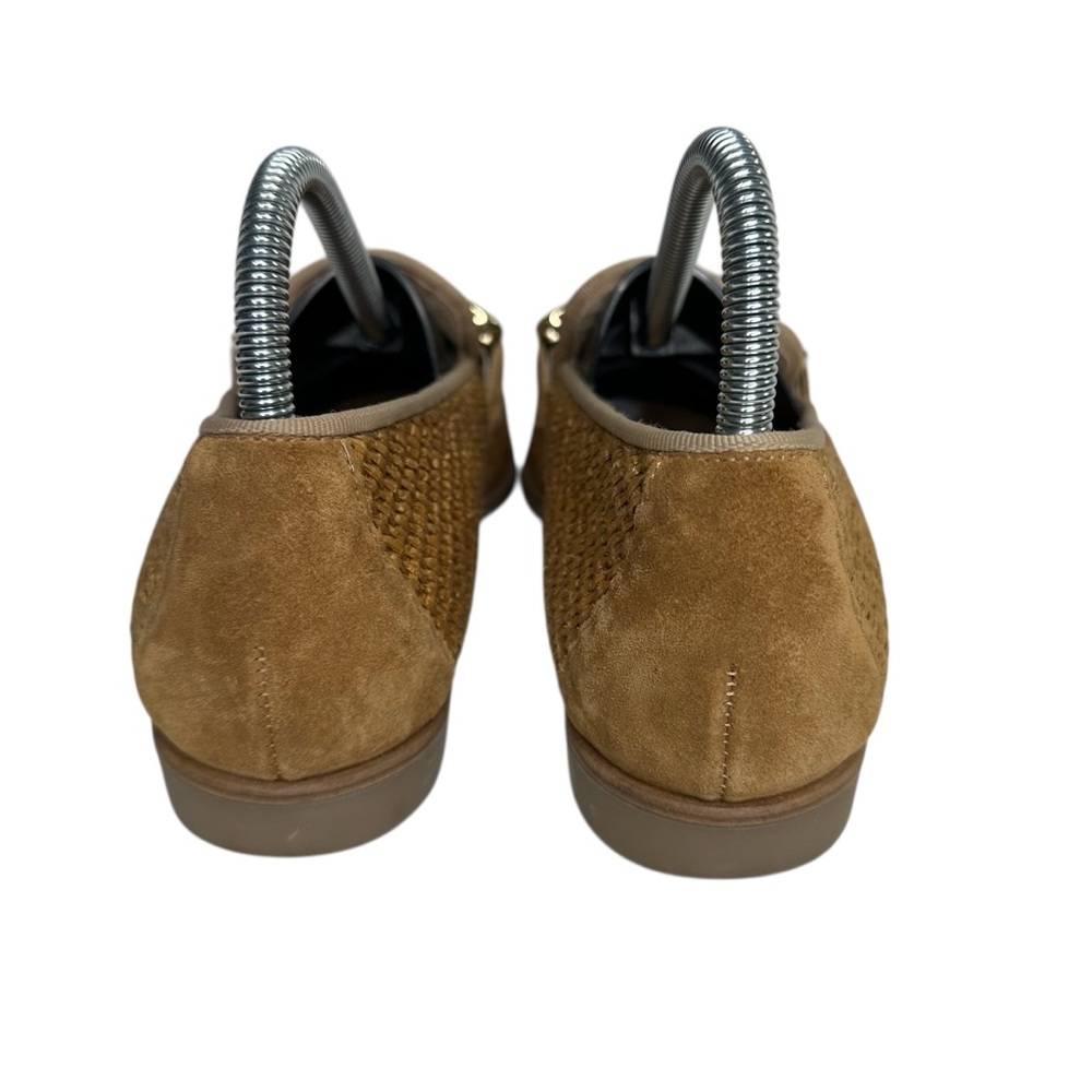 Paul Green Ariana Bit Loafer In Camel Suede Raffia. Sz: 9 - Picture 5 of 7